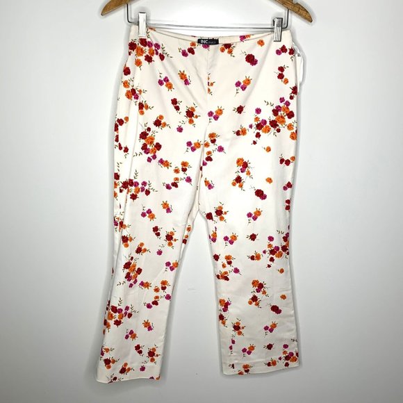 NWT INC STRETCH INTERNATIONAL CONCEPTS Prince Floral Crop Pant Sz 6P - Picture 2 of 8